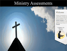Tablet Screenshot of ministryassessments.com